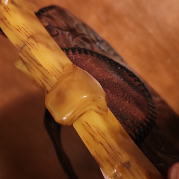 Vintage 1920s Elegant Brown Leather Handbag - Picture 12 of 12